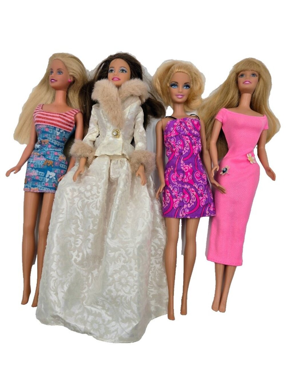 Barbie Doll Lot 2001 Cool Clips 4 Dolls Mattel Read